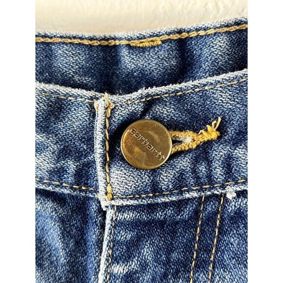 Carhartt FR Distressed Straight Leg Jeans Men's 33x34.5 (actual) HRC2 NFPA 2112 - Picture 3 of 15